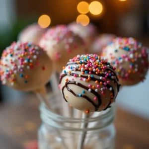 Final Dish of Cake Pops Recipe