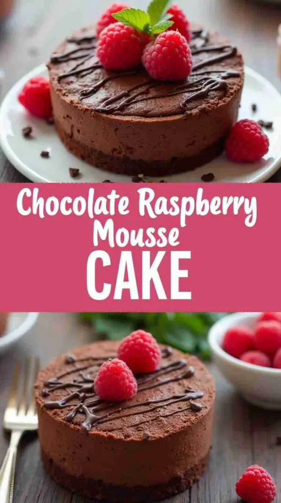Chocolate Raspberry Mousse Cake