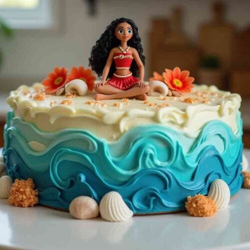 Moana-Themed Cake Recipe – Homemade Ocean-Inspired 2 Moana-Themed Cake Recipe
