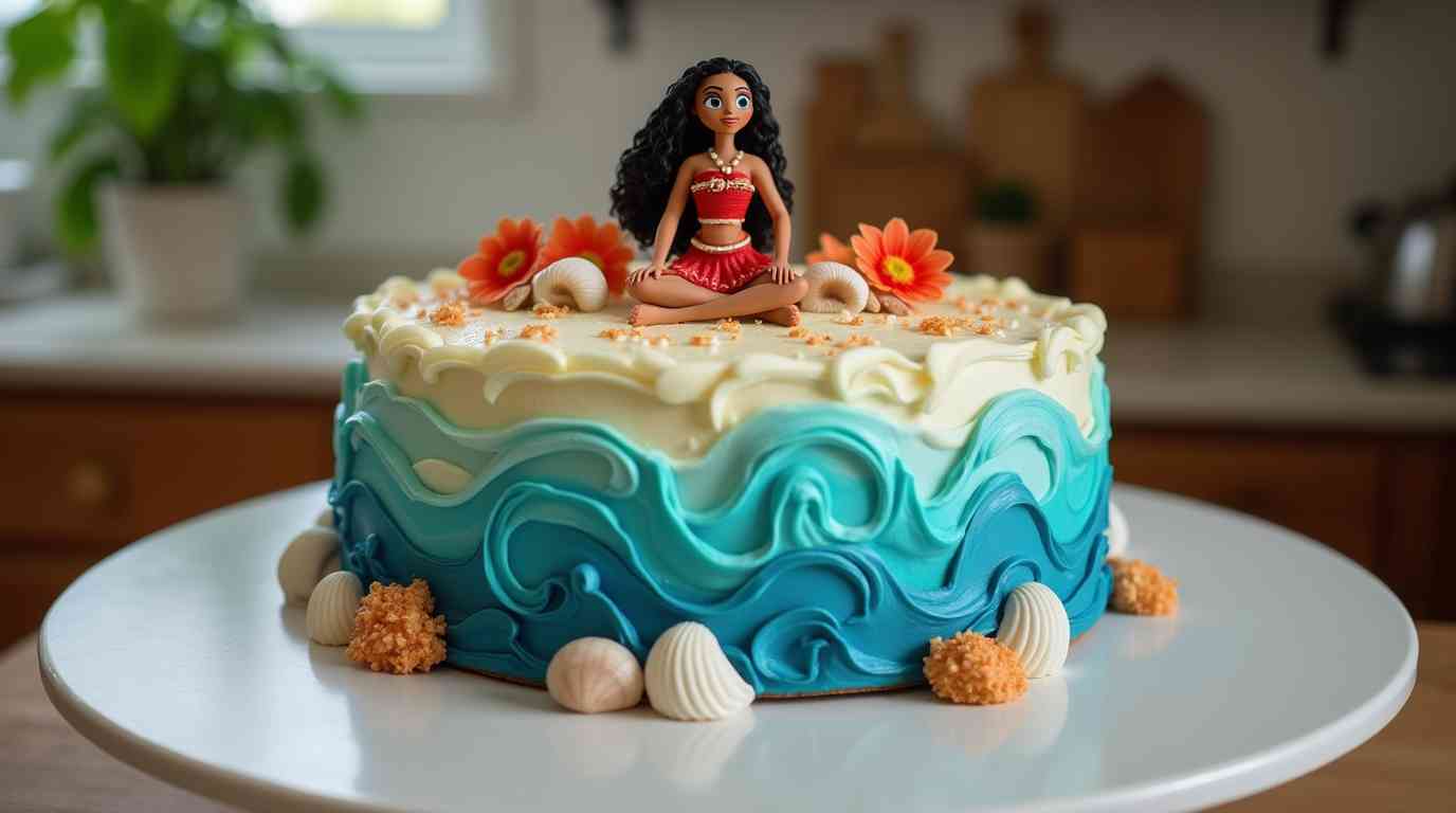 Moana-Themed Cake Recipe – Homemade Ocean-Inspired 2 Moana-Themed Cake Recipe