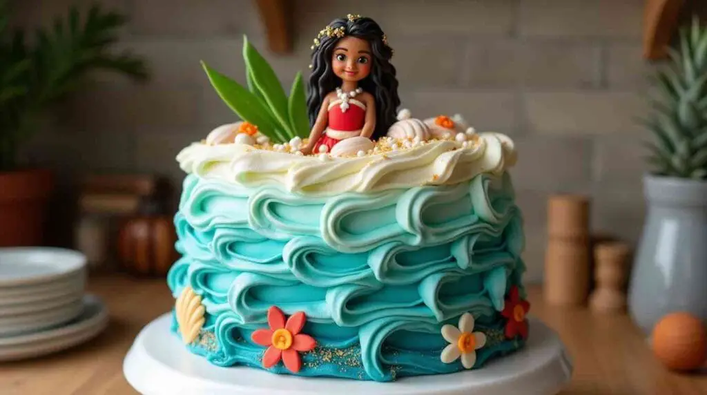 Moana-Themed Cake Recipe – Homemade Ocean-Inspired 4 Moana-Themed Cake Recipe