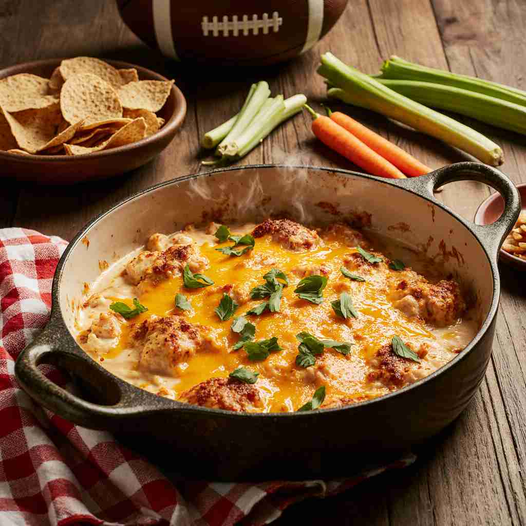 Easy Tailgate Food Recipes for Game Day - Buffalo Chicken Dip 2 Buffalo Chicken Dip