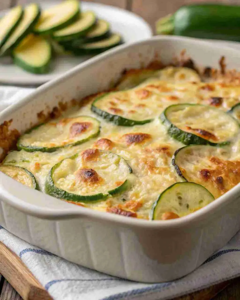 Cheesy Zucchini Casserole Recipe – Easy & Comforting 2 Cheesy Zucchini Casserole