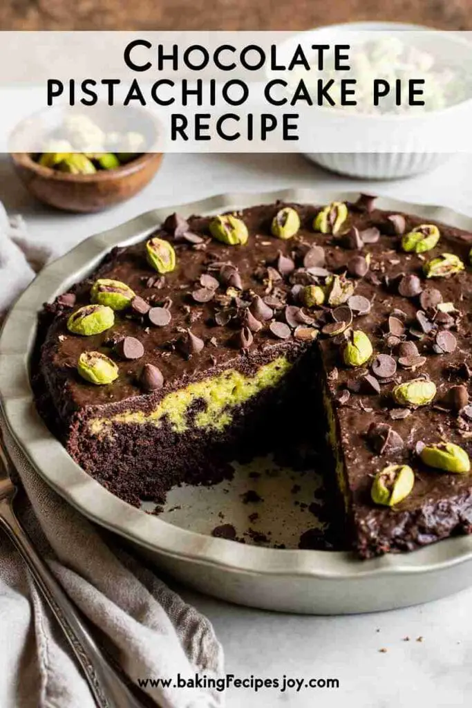 Chocolate Pistachio Cake Pie Recipe | Rich, Nutty & Easy to Make 2 Chocolate Pistachio Cake Pie Recipe