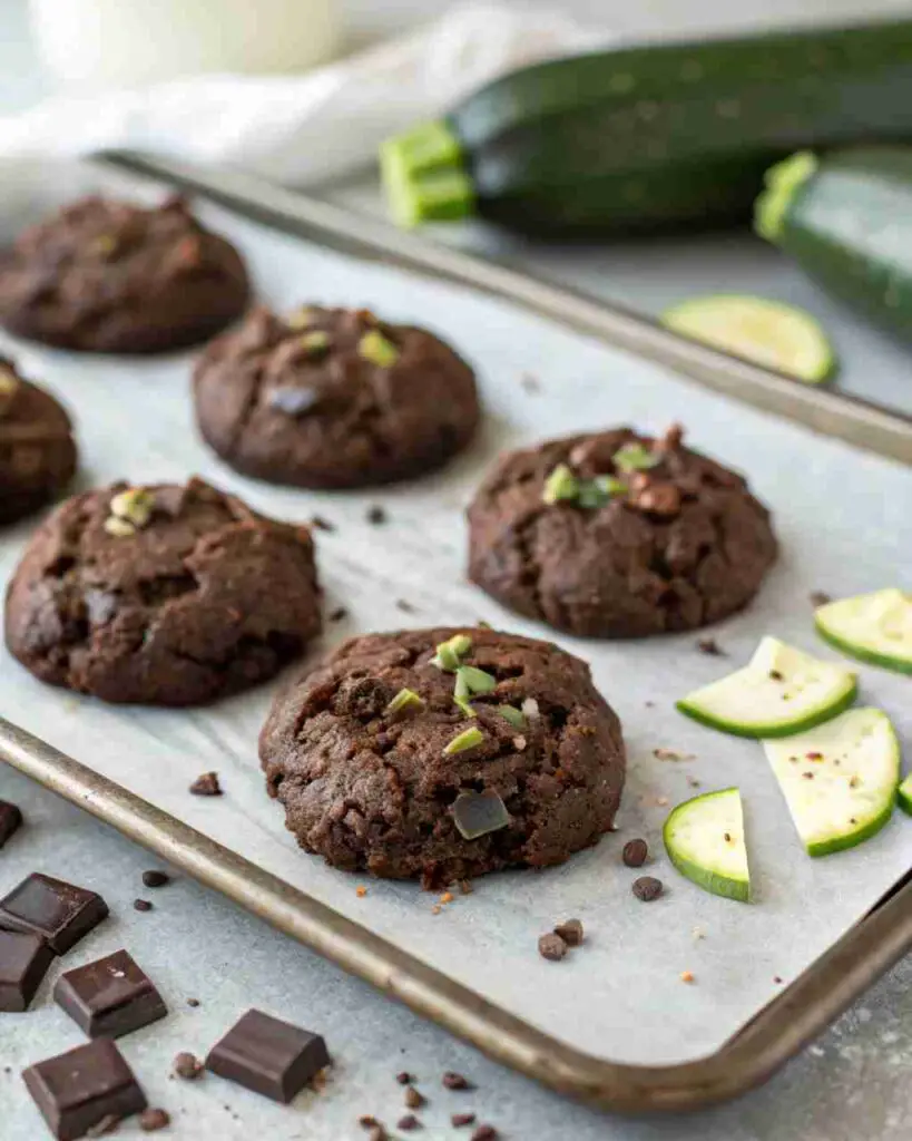 Chocolate Zucchini Cookies – Fudgy Veggie Treat 2 Chocolate Zucchini Cookies