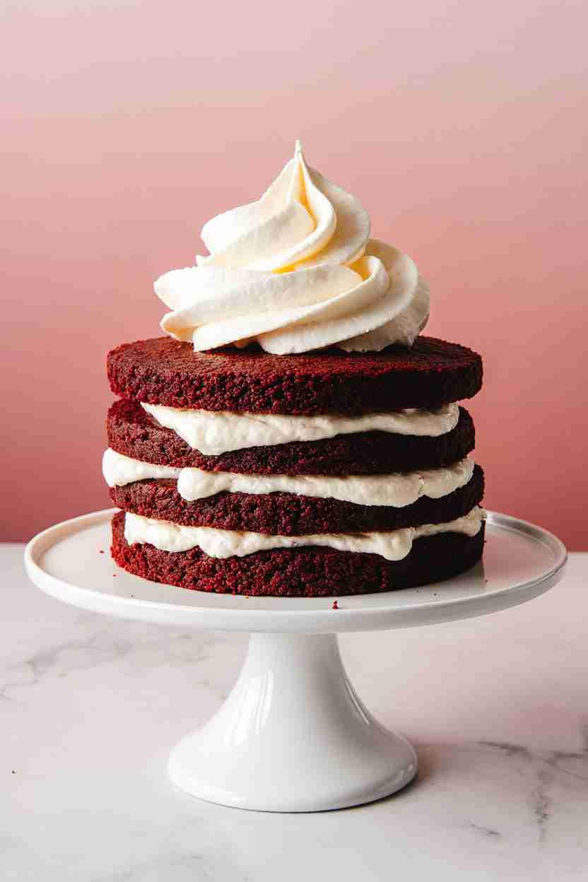 Classic Red Velvet Cake Recipe with Cream Cheese Frosting 1 Classic Red Velvet Cake