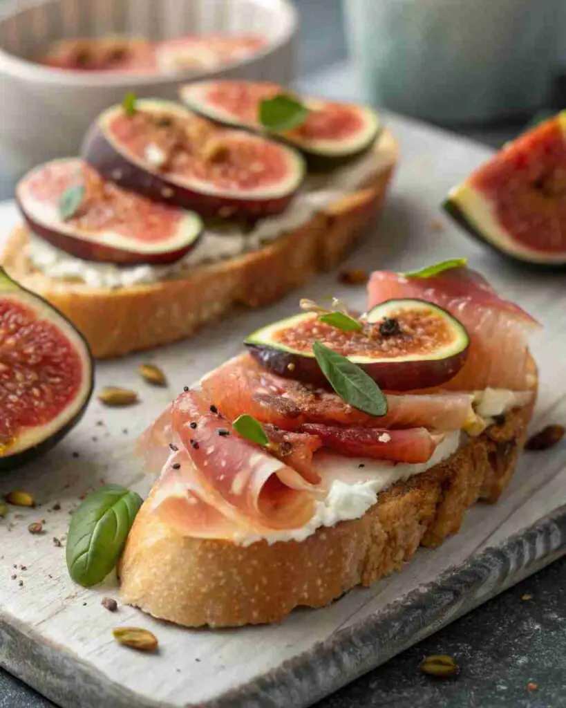 Fig and Prosciutto Crostini – Sweet & Savory Creations 2 Fig and Prosciutto Crostini