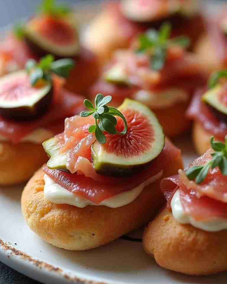 Fig and Prosciutto Crostini