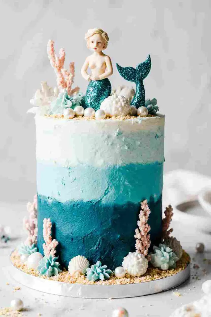 Mermaid Cake or Under-the-Sea Cake: A Magical Ocean-Inspired Dessert 3 Mermaid Cake or Under-the-Sea Cake