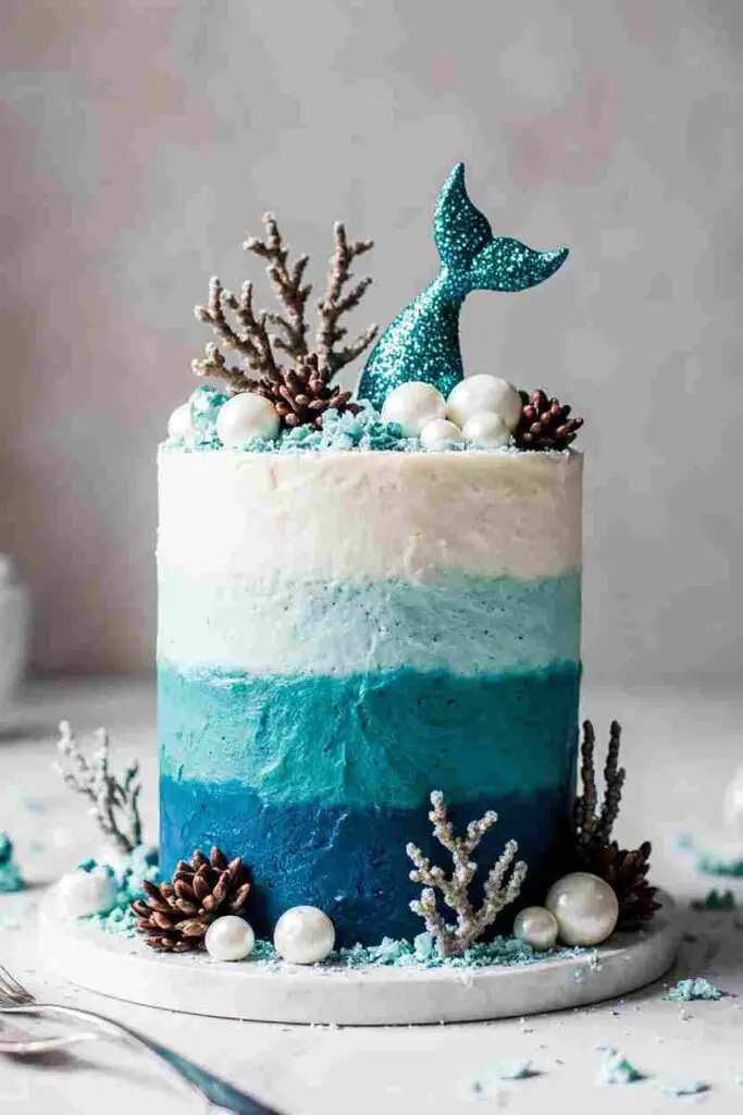 Mermaid Cake or Under-the-Sea Cake: A Magical Ocean-Inspired Dessert 2 Mermaid Cake or Under-the-Sea Cake