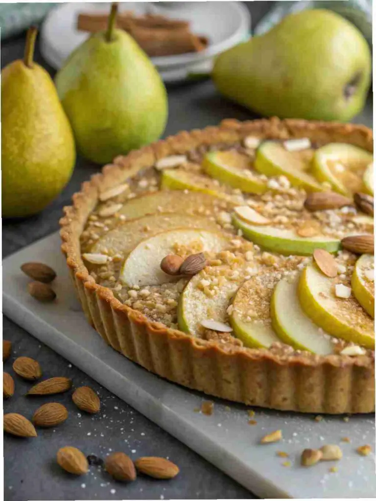 Pear and Almond Tart - Delicious Pear Dessert Recipes 2 Pear and Almond Tart