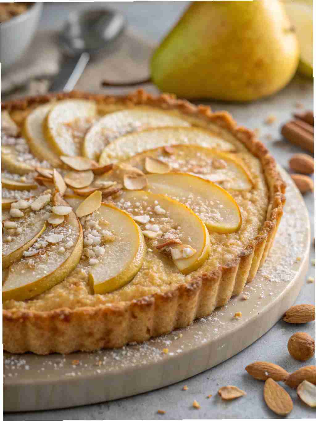 Pear and Almond Tart - Delicious Pear Dessert Recipes 1 Pear and Almond Tart
