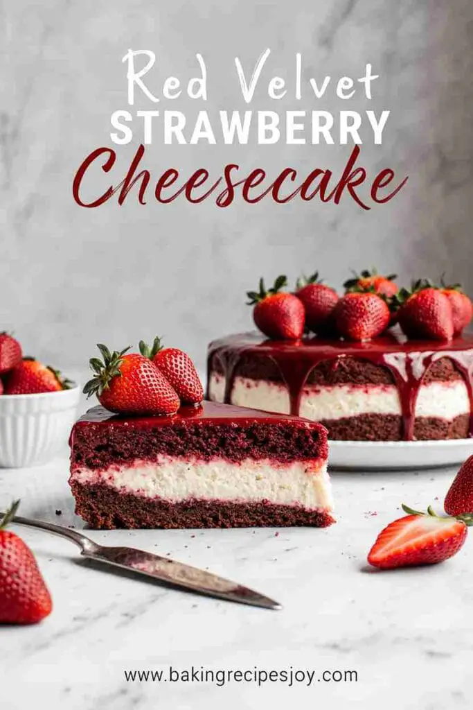 Red Velvet Strawberry Cheesecake 3 Red Velvet Strawberry Cheesecake