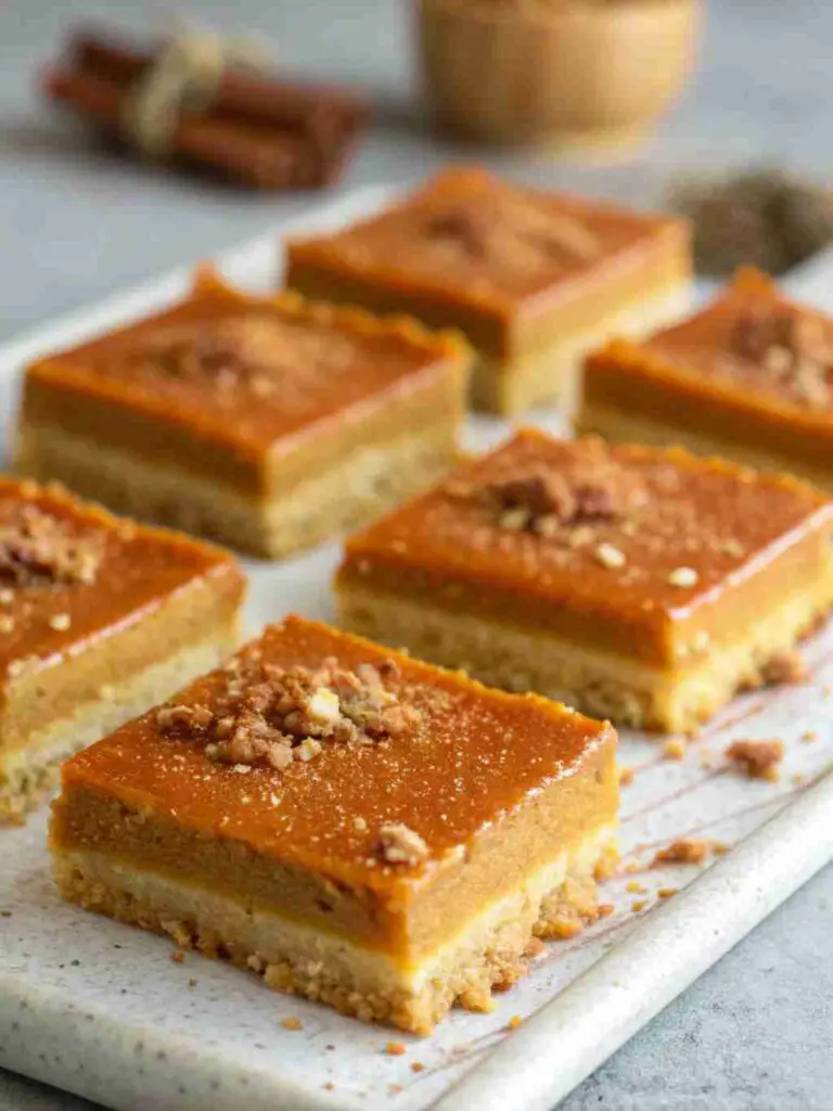 Spiced Pumpkin Pie Bars