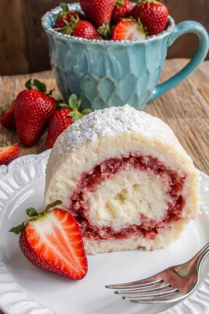 Strawberry Cheesecake Roll Recipe 2 Strawberry Cheesecake Roll Recipe