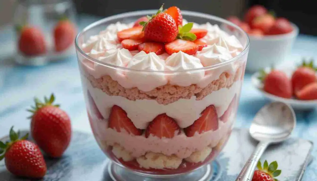 Strawberry Shortcake Trifle