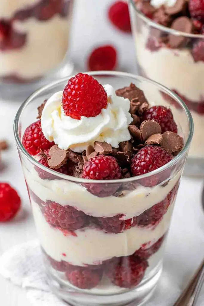 White Chocolate Raspberry Trifle