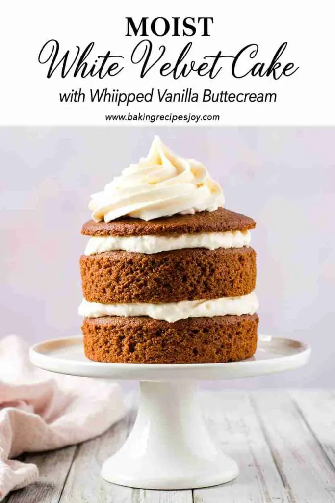 White Velvet Cake with Whipped Vanilla Buttercream