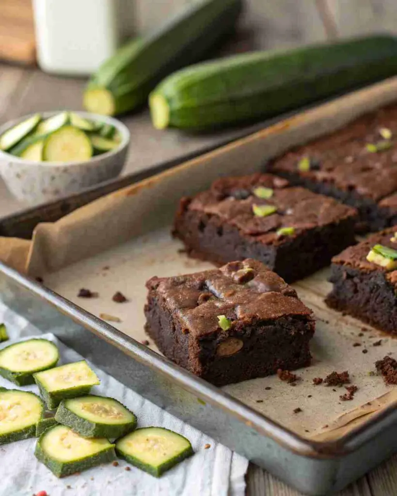 Zucchini Brownies Recipe – Fudgy & Double Chocolate 2 Zucchini Brownies