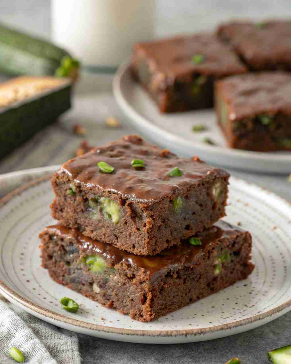 Zucchini Brownies Recipe – Fudgy & Double Chocolate 1 Zucchini Brownies