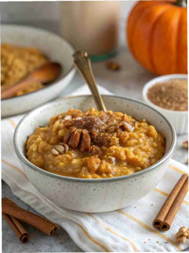 Pumpkin Spice Oatmeal - Healthy Pumpkin Recipes 2 Pumpkin Spice Oatmeal