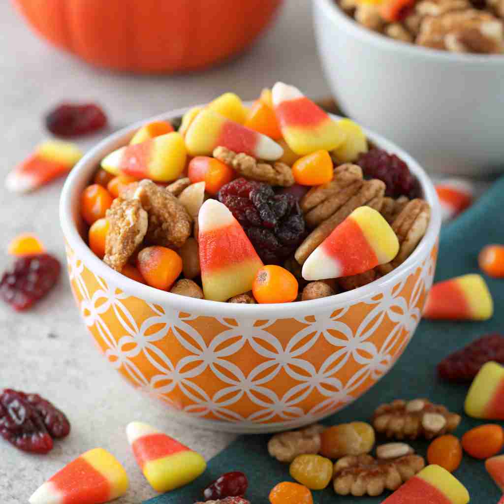 Candy Corn Crunch Trail Mix - Sweet Halloween Recipe 1 Candy Corn Crunch Trail Mix
