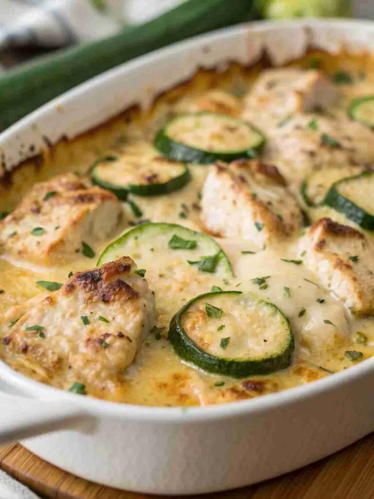 Cheesy Chicken & Zucchini Bake Recipe
