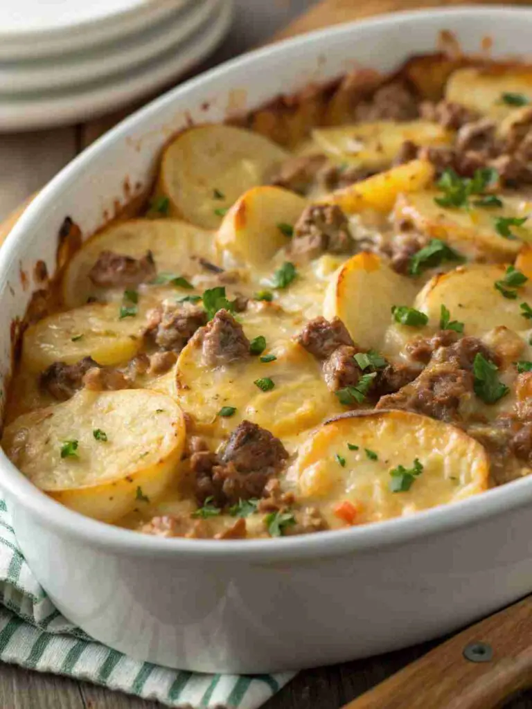 Cheesy Turkey Beef Potato Bake: The Ultimate Comfort Food Recipe! 2 Cheesy Turkey Beef Potato Bake