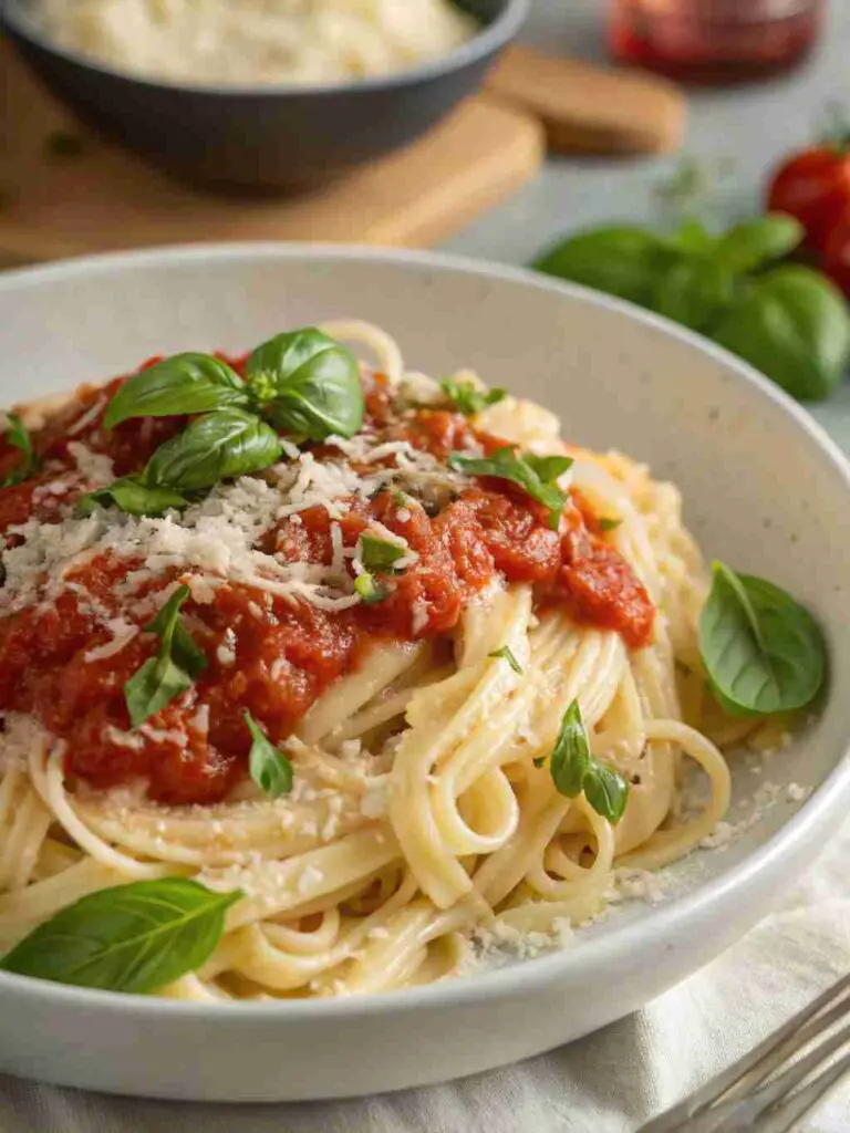 10 Easy Vegetarian Dinners from The Plant - Creamy Tomato Pasta 2 Creamy Tomato Pasta