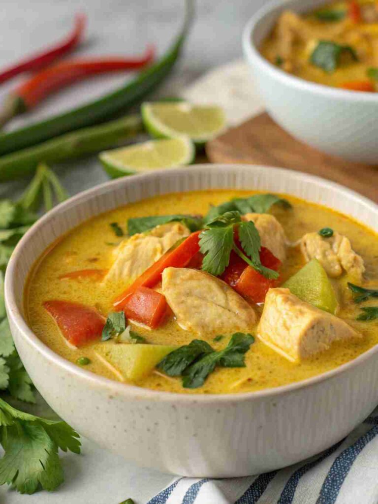 Easy Thai Chicken Curry Soup - 20-Minute Recipe