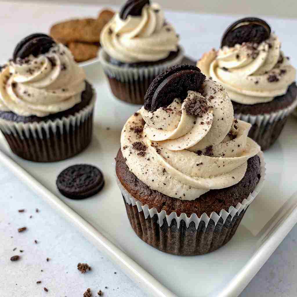 Gluten-Free Cookies & Cream Cupcakes