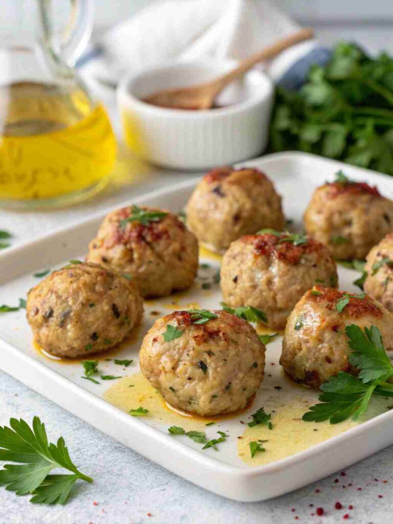Greek Chicken Meatballs