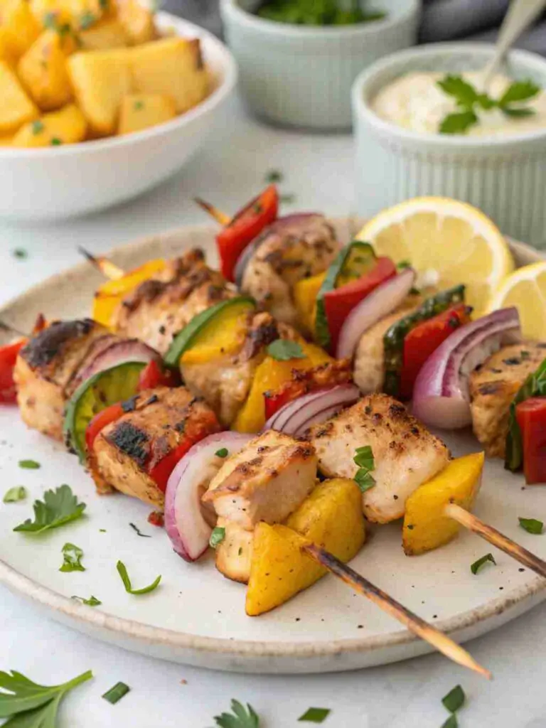 Grilled Hawaiian Chicken Kebabs: Your Ticket to a Tropical BBQ! 2 Grilled Hawaiian Chicken Kebabs