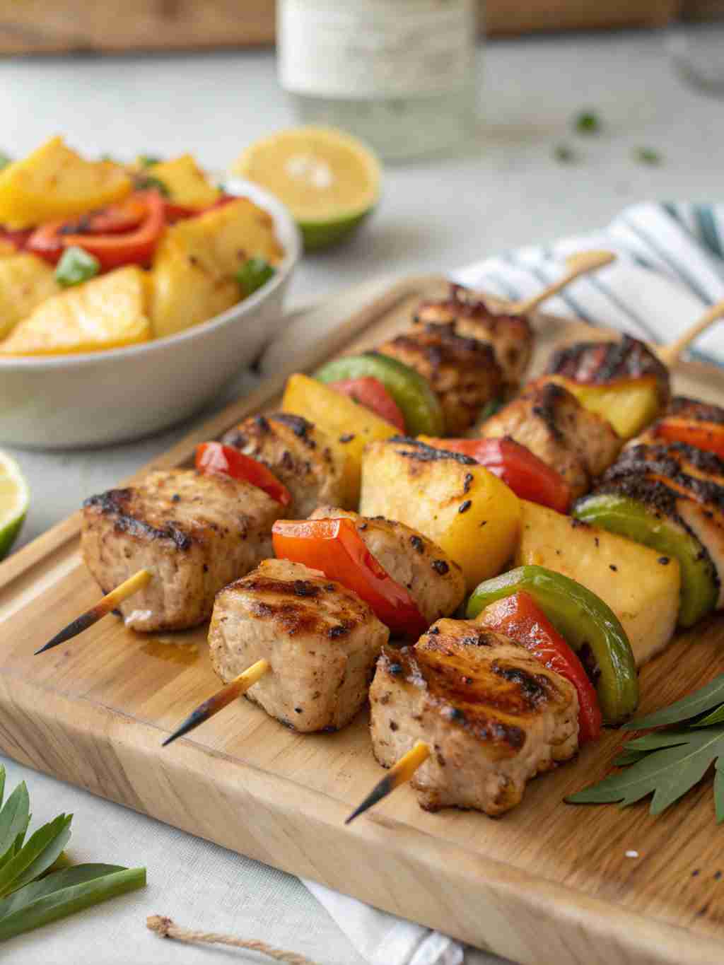 Grilled Hawaiian Chicken Kebabs: Your Ticket to a Tropical BBQ! 1 Grilled Hawaiian Chicken Kebabs
