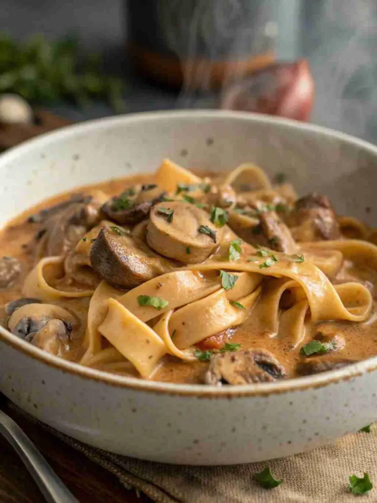 Mushroom Stroganoff