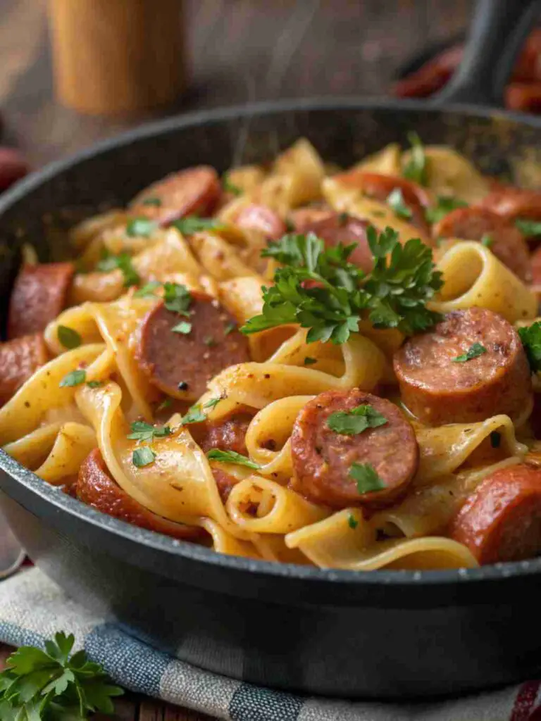 One-Pot Smoked Kielbasa Pasta