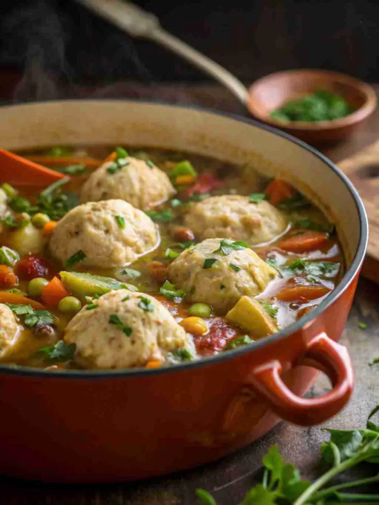 One-Pot Vegan Dumpling Stew