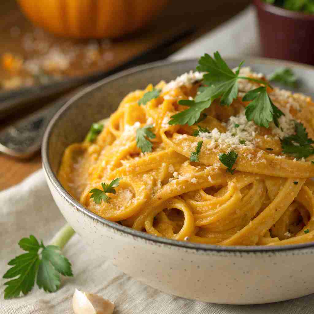 Pumpkin Alfredo Pasta