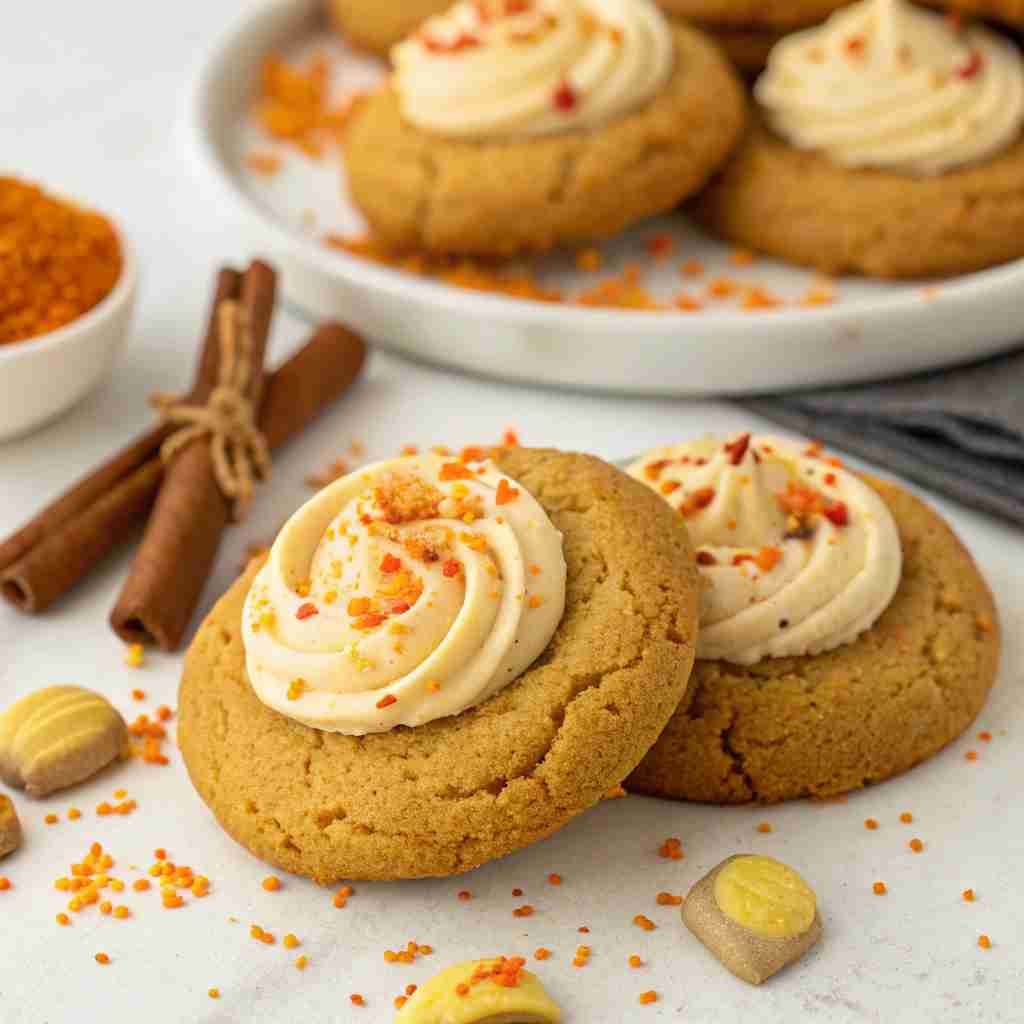 Pumpkin Cheesecake Cookies