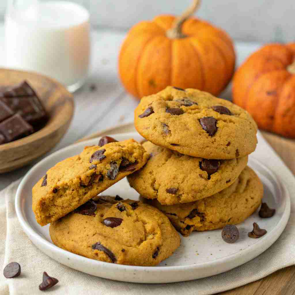 Pumpkin Chocolate Chip Cookies - Soft & Chewy Recipe 1 Pumpkin Chocolate Chip Cookies
