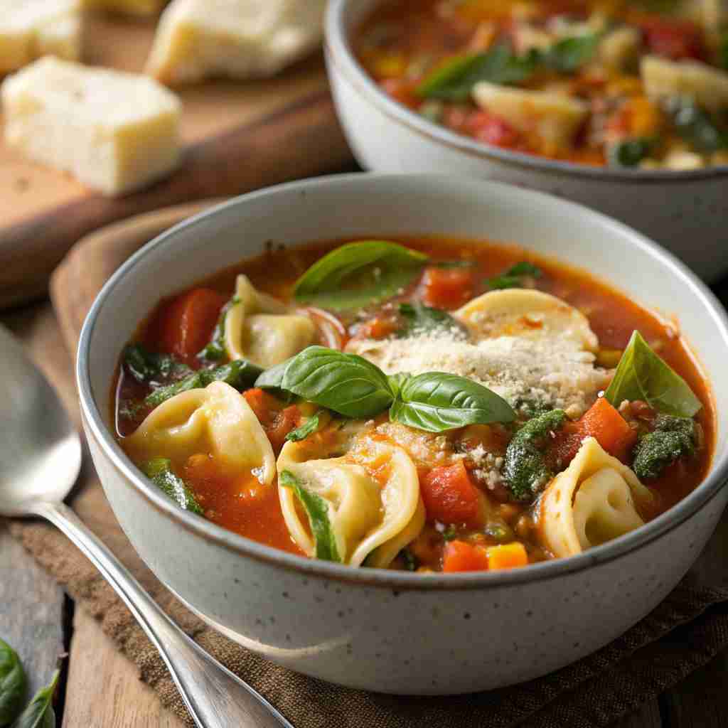 Rainy Day Tortellini Soup
