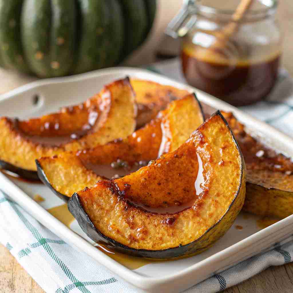 Roasted Acorn Squash with Maple Glaze 1 Roasted Acorn Squash with Maple Glaze