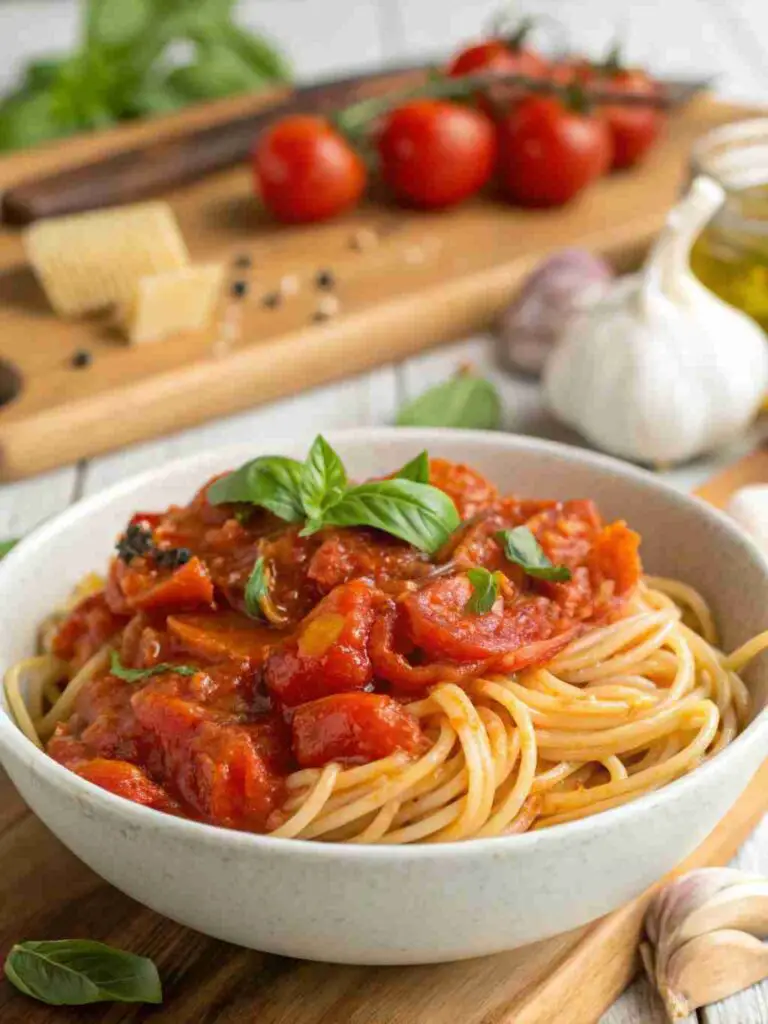 Roasted Tomato Spaghetti Sauce