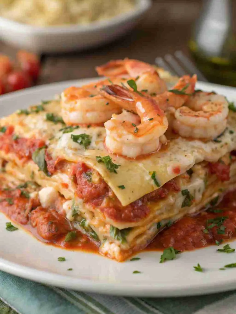 Seafood Lasagna with Shrimp & Crab