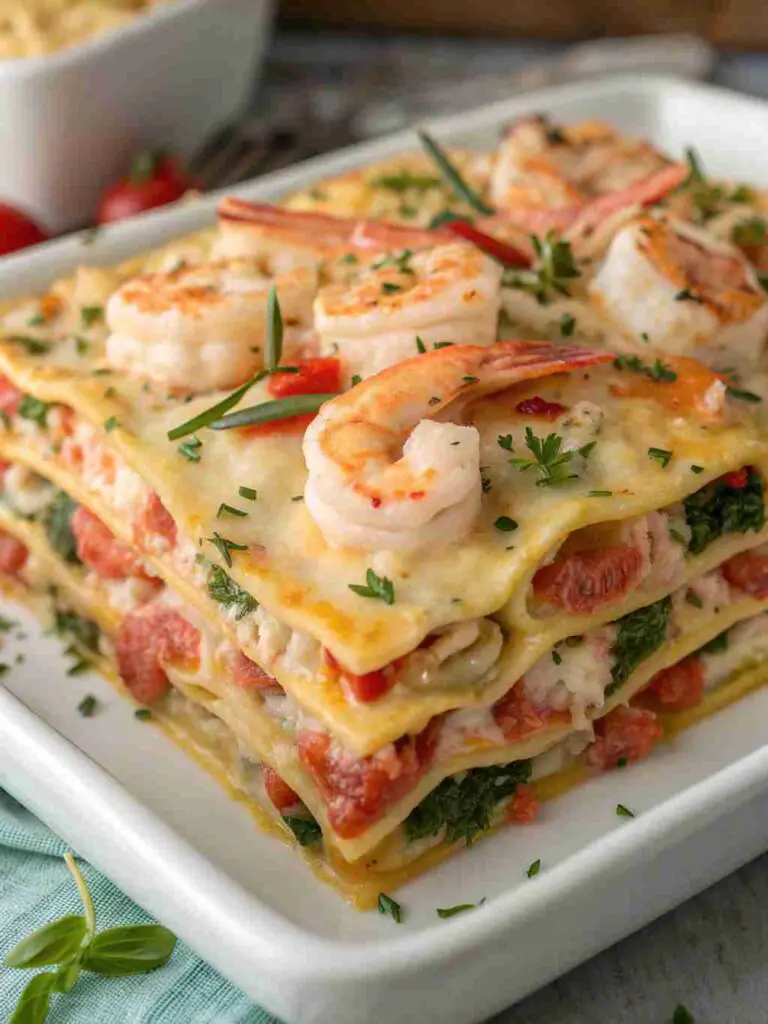 Seafood Lasagna with Shrimp & Crab Recipe 2 Seafood Lasagna with Shrimp & Crab