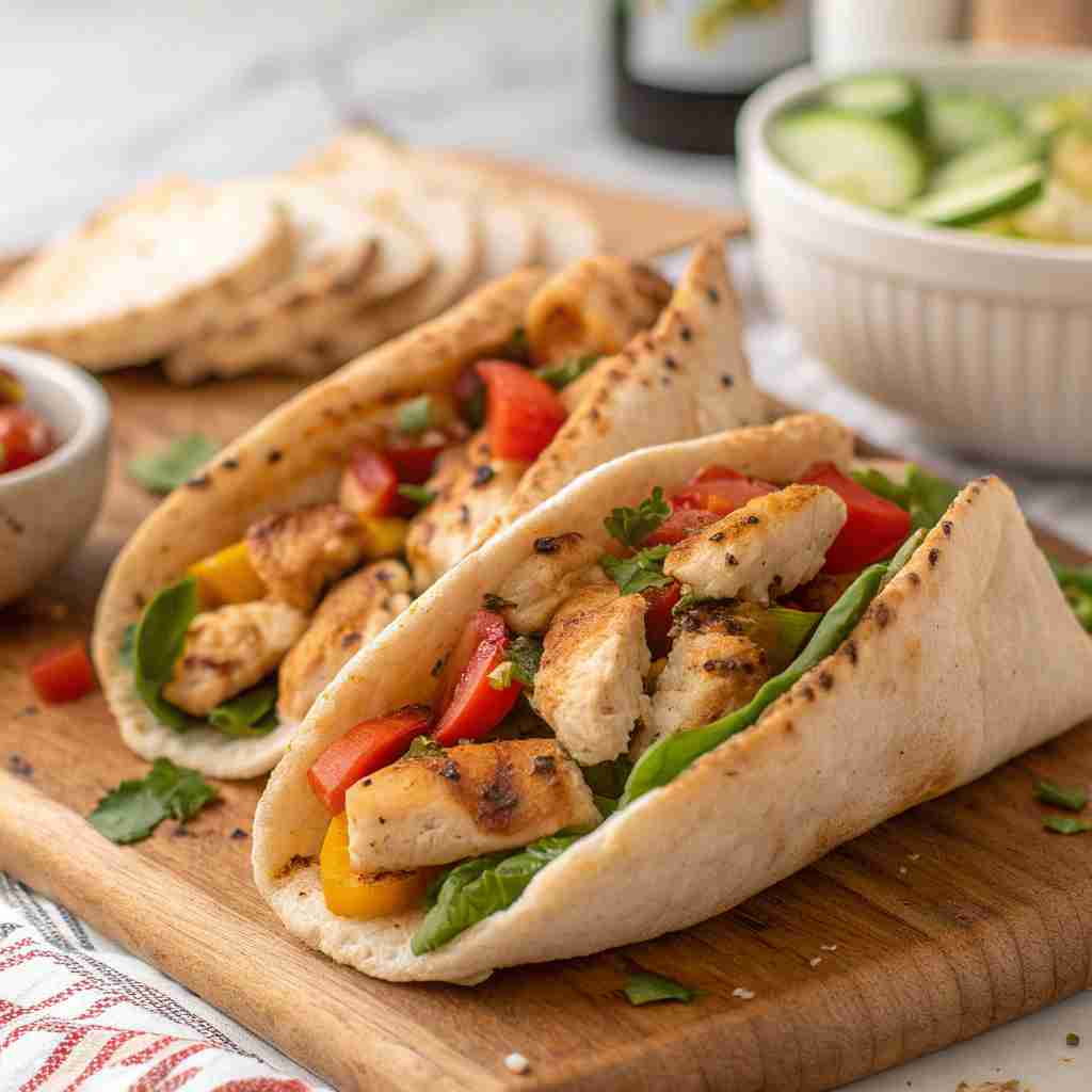 Sheet Pan Chicken Pitas