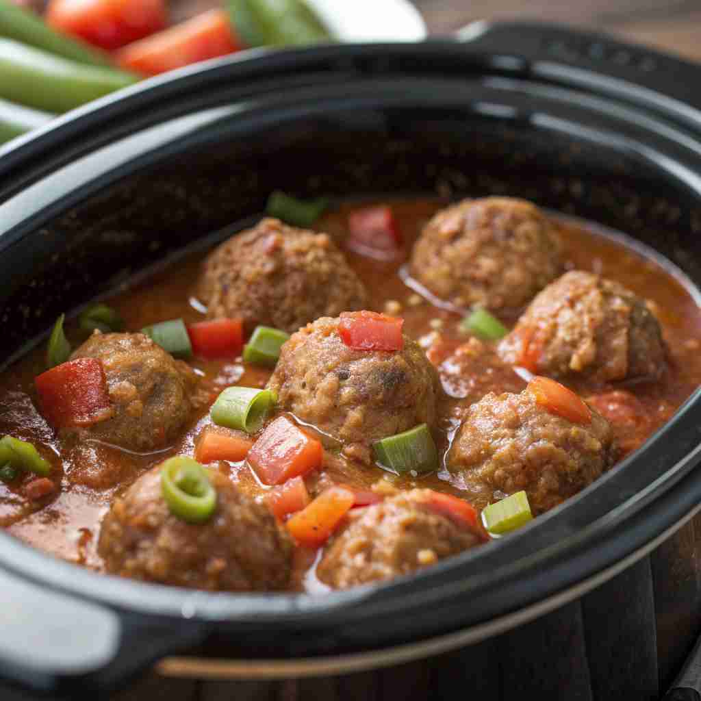 Slow Cooker Mississippi Meatballs 1 Slow Cooker Mississippi Meatballs