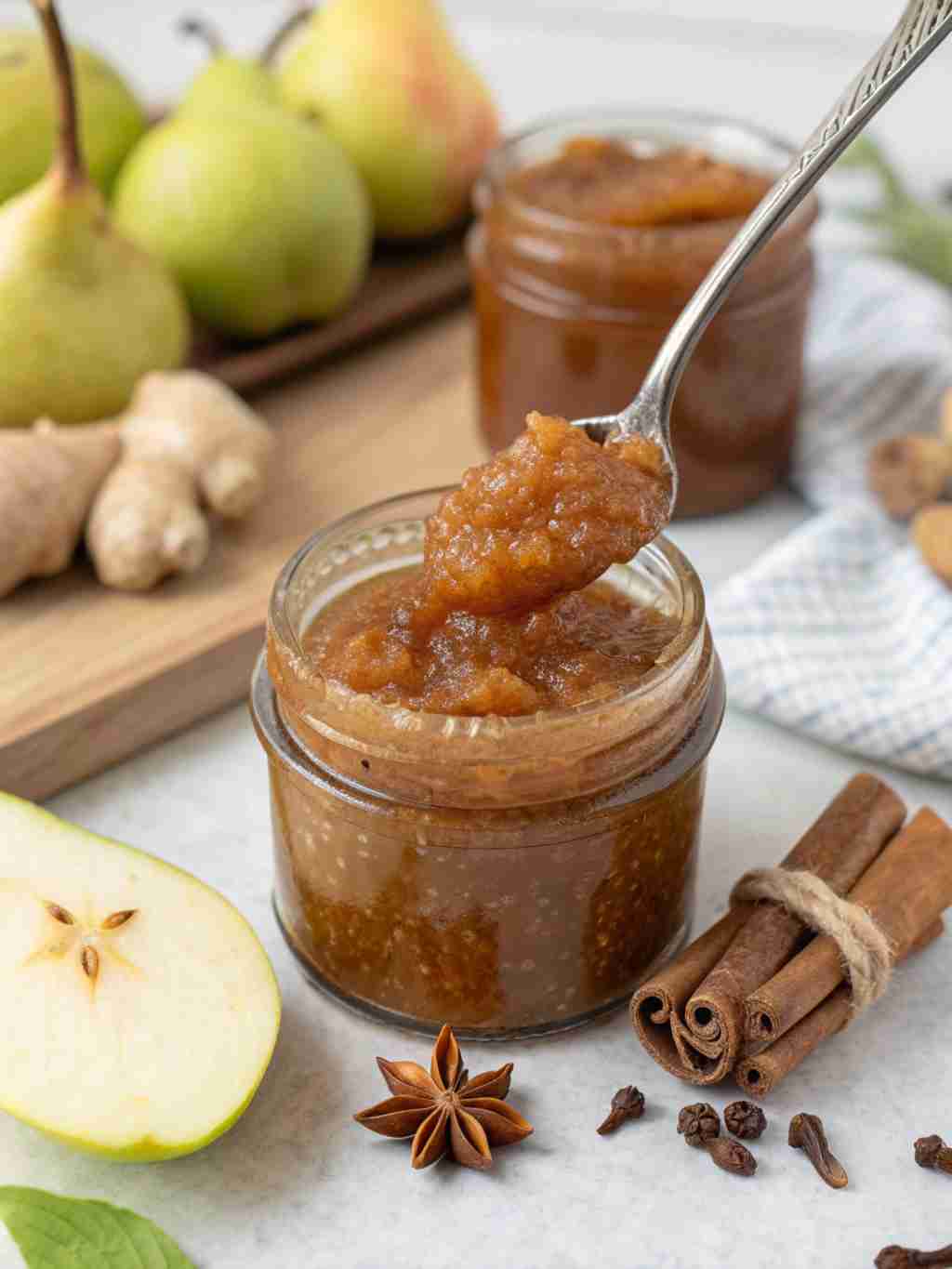 Unusual Jam Recipes - Spiced Pear & Ginger Jam 1 Spiced Pear & Ginger Jam