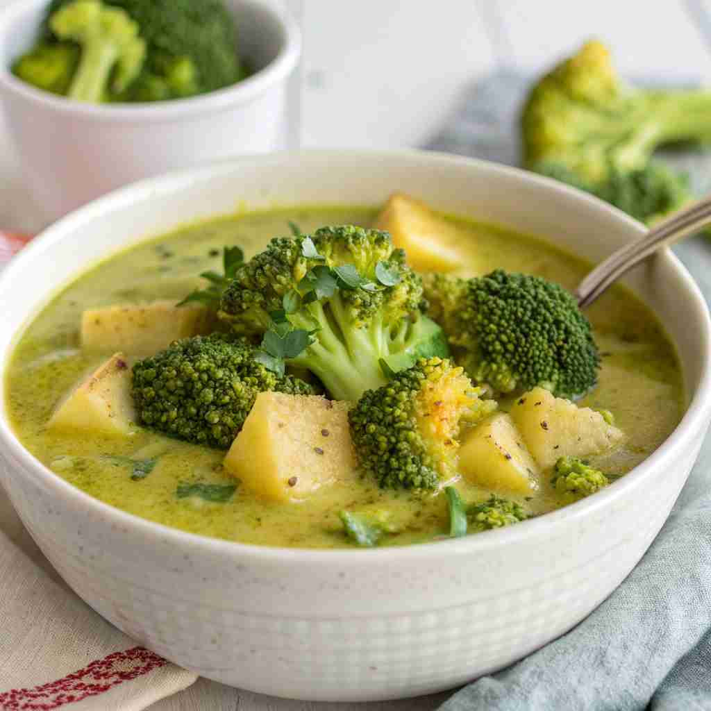 Vegan Broccoli Potato Soup