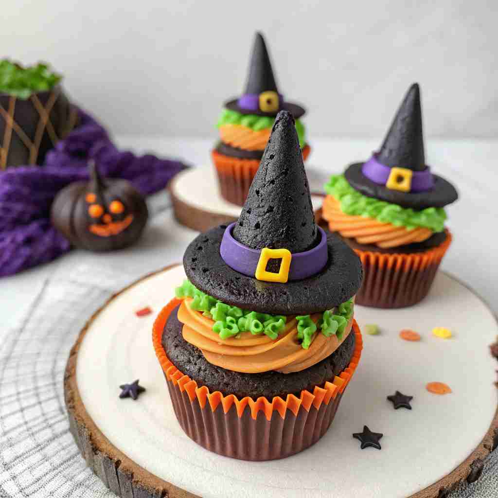 Witch Hat Cupcakes – Cute Halloween Cupcakes